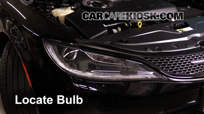 2016 Chrysler 200 S 3.6L V6 FlexFuel Lights Highbeam (replace bulb)